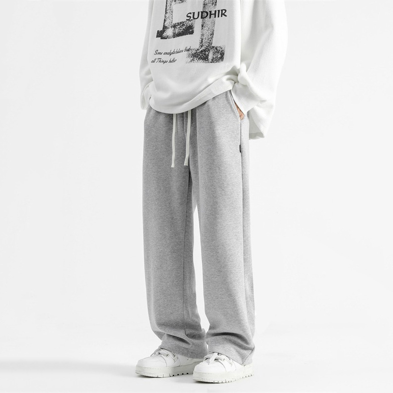 Streetwear Brand Pants - Брюки TFETTERS серые мужские 2026: свободные,