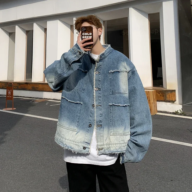 Streetwear Brand Pants - Мужская джинсовая куртка в американском ретро-стиле
