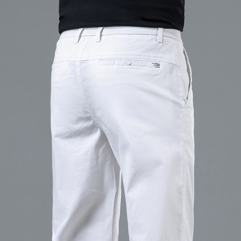 Streetwear Brand Pants - Летние мужские легкие прямые белые брюки,