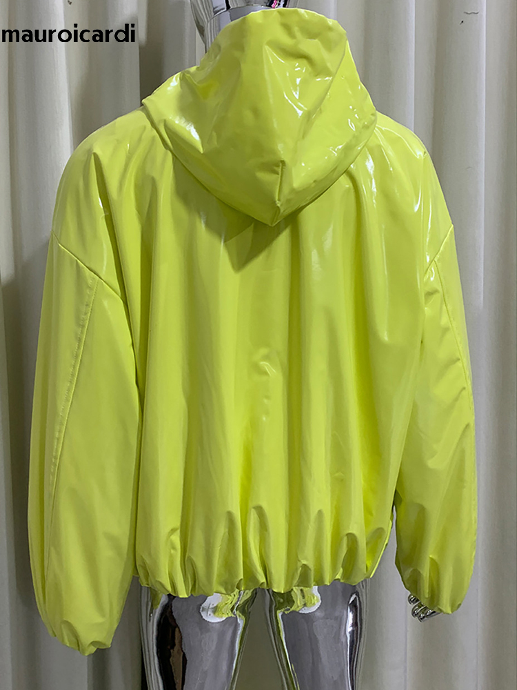 Streetwear Clothing Brand - Мужская кожаная куртка Mauroicardi Spring оверсайз
