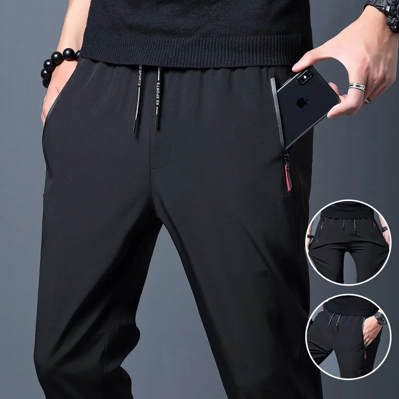 Streetwear Brand Pants - Мужские повседневные брюки, прямые облегающие брюки
