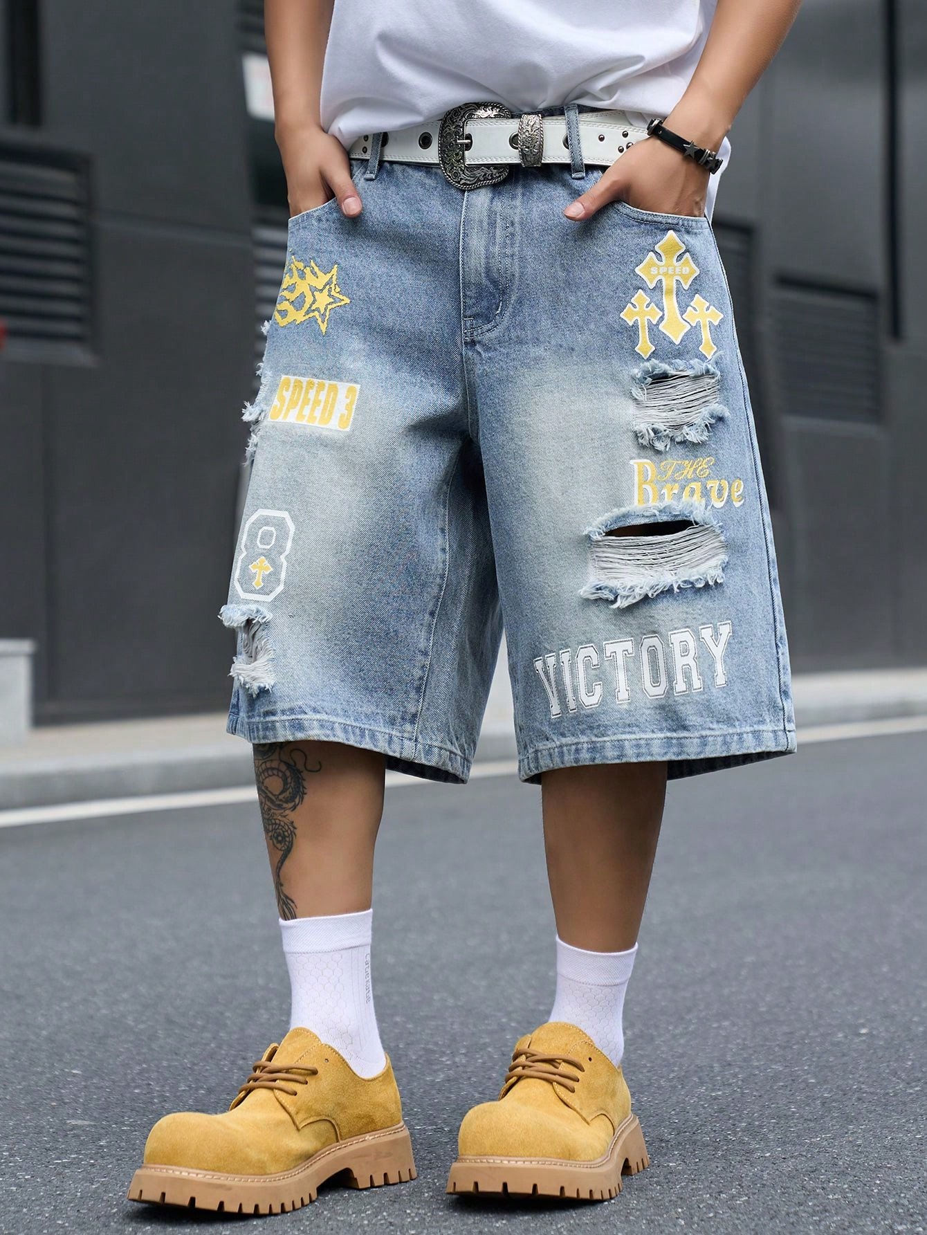 Мужские джинсовые шорты-бермуд – обзор и цена Streetwear Brand Pants