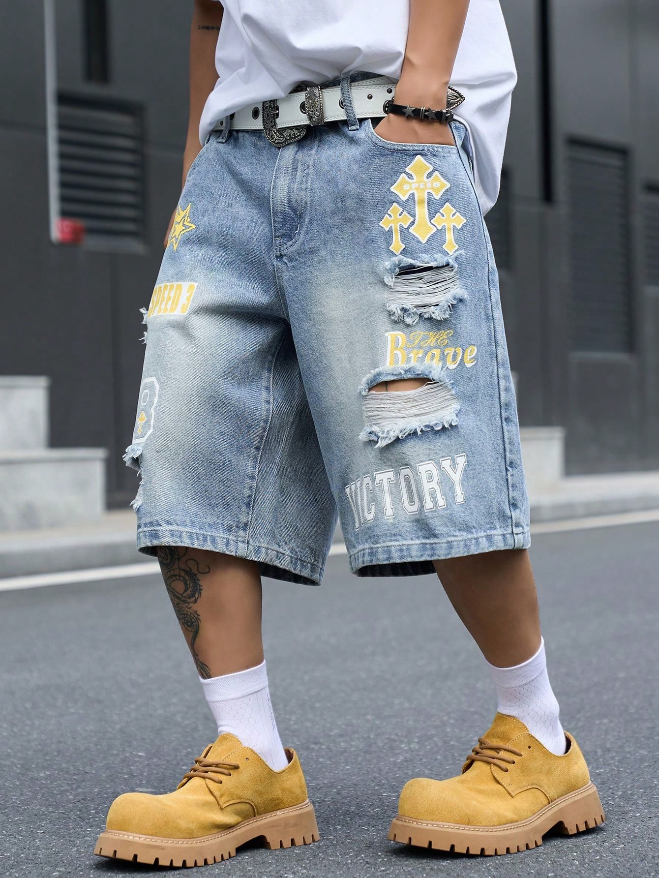 Мужские джинсовые шорты-бермуд – обзор и цена Streetwear Brand Pants